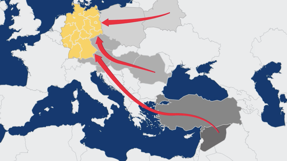 Beliebte Schleuser-Routen