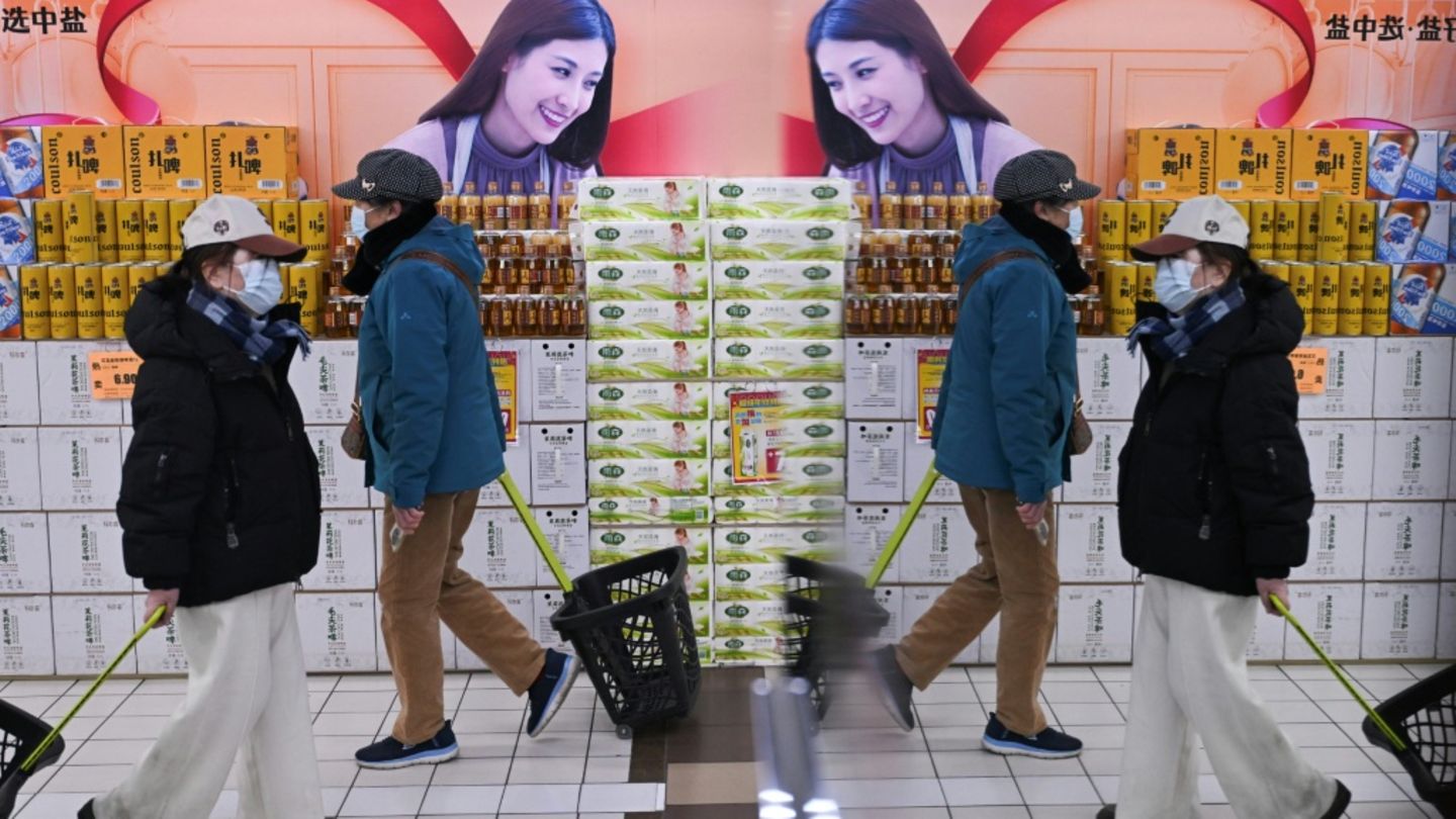 Supermarkt in Peking im Dezember 2025