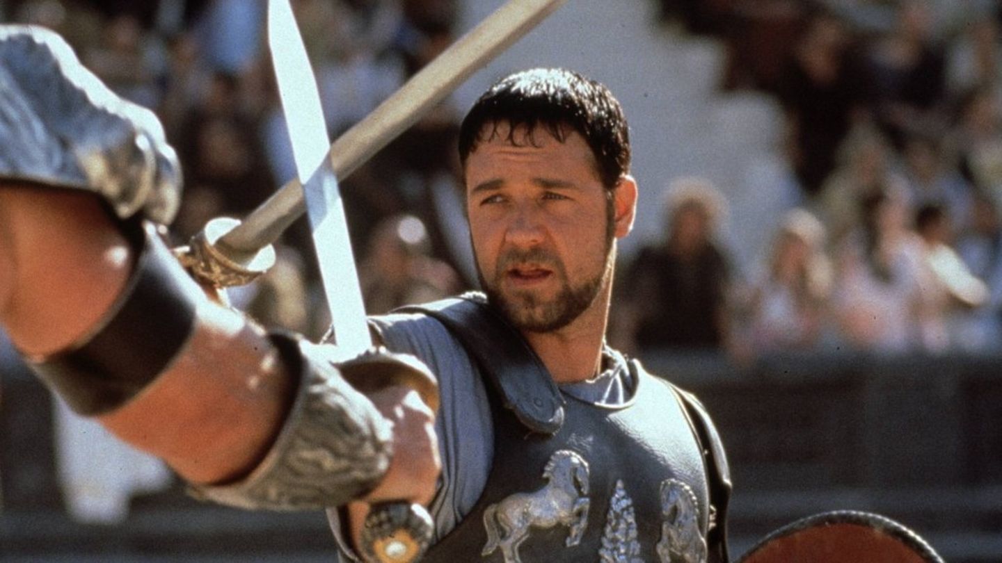 Russell Crowe spielte in "Gladiator" (2000) die Hauptrolle.