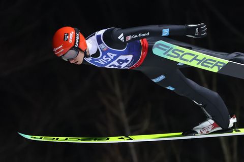 Karl Geiger sprang bislang hinterher. Foto: Grzegorz Momot/PAP/dpa