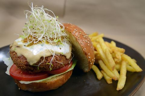 Ein vegetarischer Burger