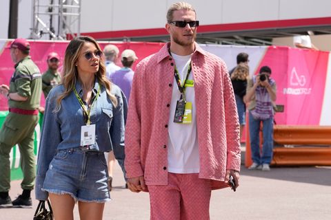 Loris Karius und seine Frau Diletta Leotta. (Archivfoto) Foto: Luca Bruno/AP/dpa