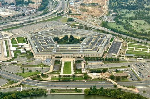 Luftaufnahme des Pentagon