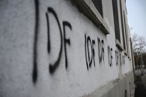 Das Kürzel IDF steht für die israelischen Streitkräfte. Foto: Shireen Broszies/dpa