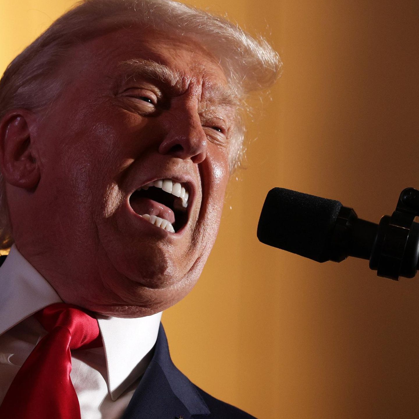 Sagt Europa den Kampf an: Donald Trump bei einer Rede