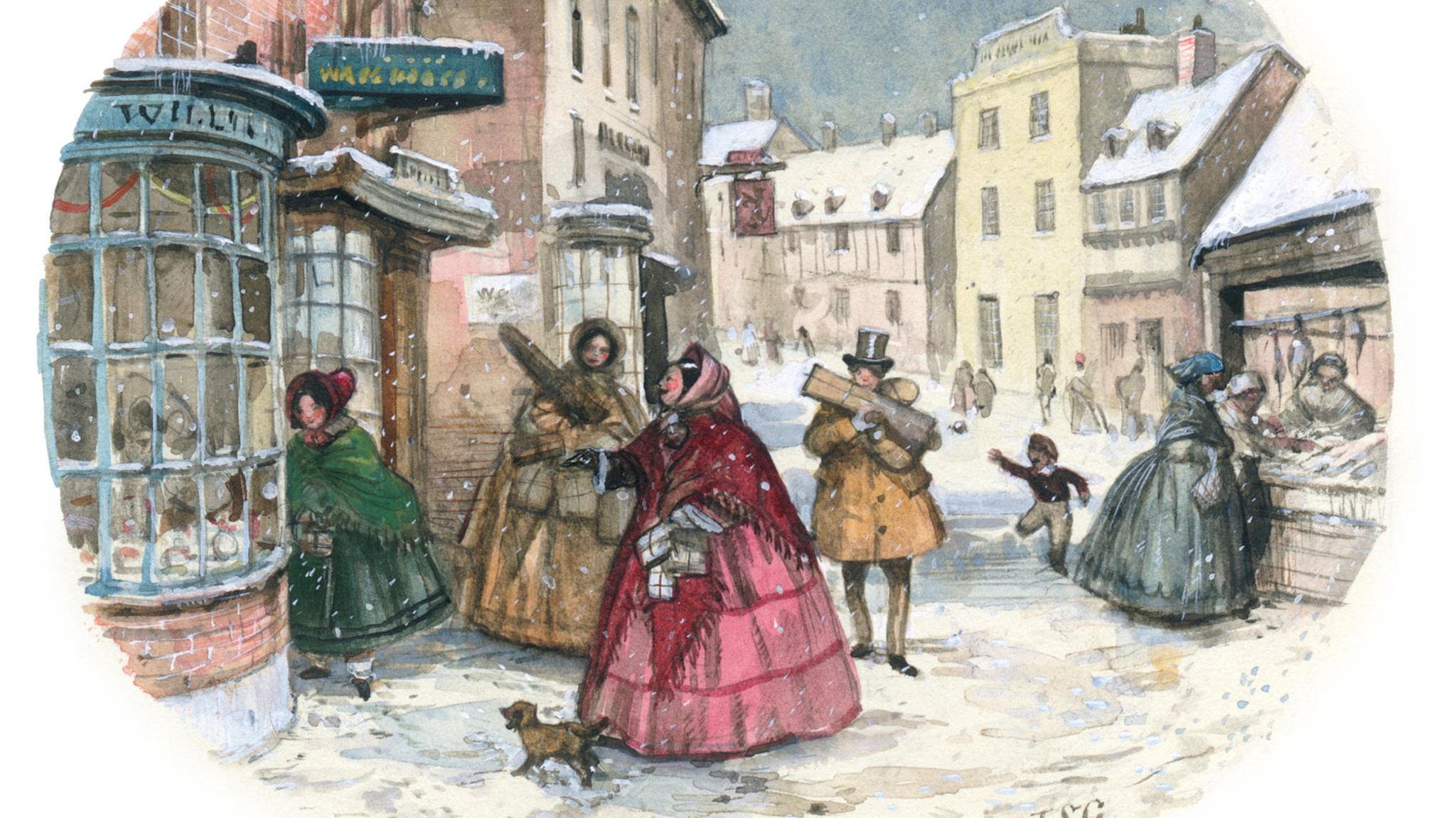 Schnell noch Geschenke besorgen: Seit dem 17. Jahrhundert shoppen Menschen in Europa in Geschäftsstraßen. Weihnachtsshopping aber wird erst zwei Jahrhunderte später eine große Sache 