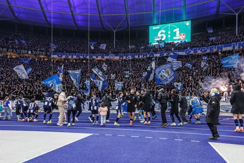 Hertha BSC hat wieder ein Heimspiel im DFB-Pokal. (Archivbild) Foto: Andreas Gora/dpa