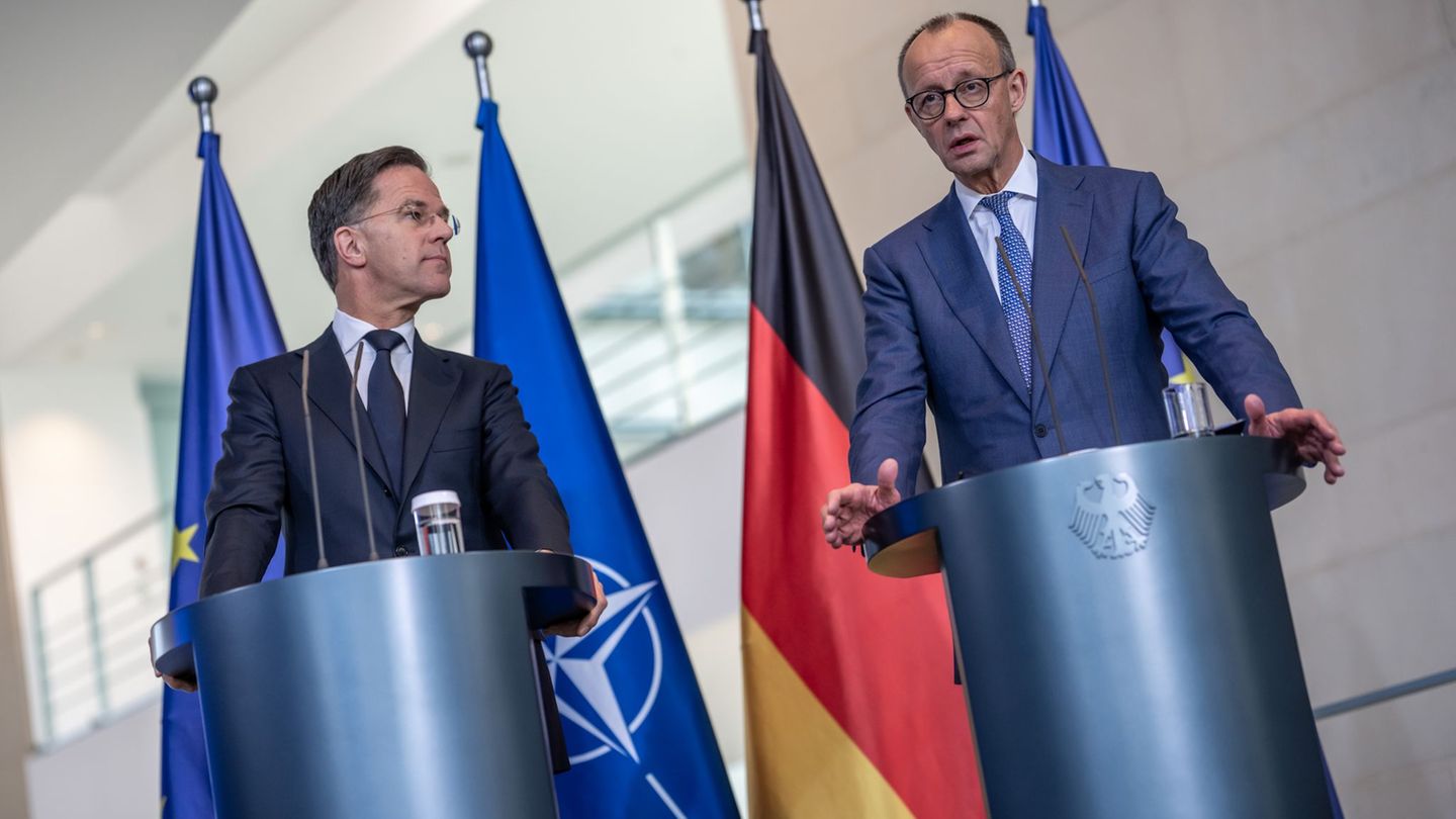 Im Zentrum der Gespräche von Kanzler Friedrich Merz (CDU) mit Nato-Generalsekretär Mark Rutte standen die Verhandlungen über ein