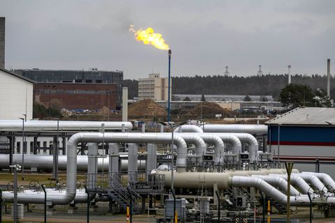 Der Gasleitungsknotenpunkt im vorpommerschen Lubmin soll in Zukunft für den Umschlag von Wasserstoff genutzt werden. Foto: Stefa