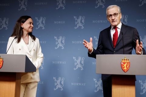 Machado und Norwegens Regierungschef Jonas Gahr Störe