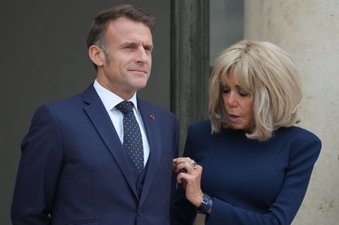 Brigitte ist eine der engsten Vertrauten ihres Mannes, Emmanuel Macron. (Archivbild) Foto: Michel Euler/AP/dpa