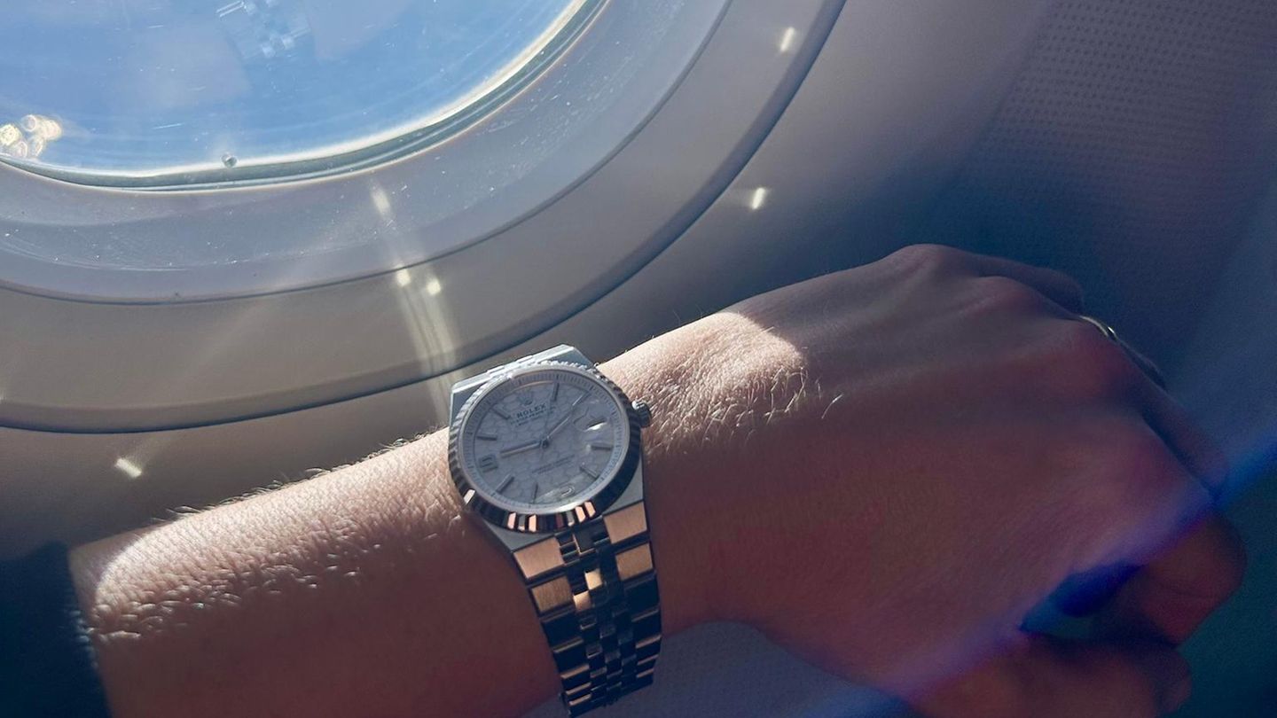 Rolex Test Bild aus dem Flugzeug