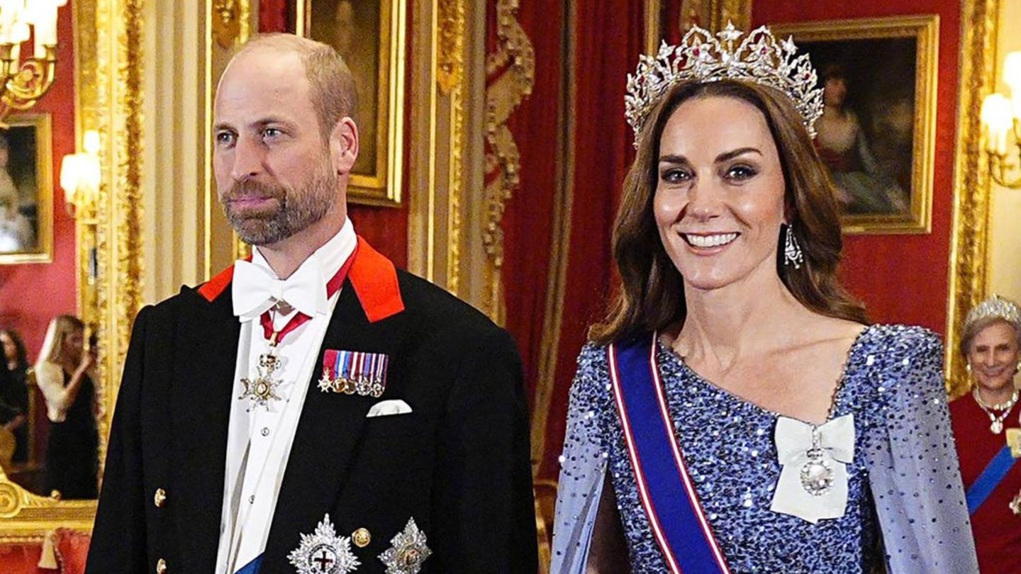 Was für ein glanzvoller Auftritt: William und Kate strahlten am 3. Dezember beim Staatsbankett für den deutschen Bundespräside