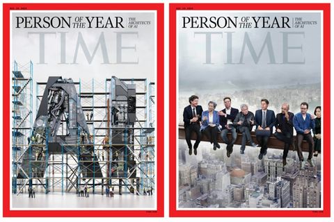 Die beiden "Time"-Titel zu den "Architekten der KI"