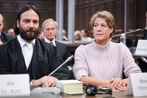 Christina Block ist angeklagt, die Entführung ihrer Kinder in Auftrag gegeben zu haben. Foto: Christian Charisius/dpa