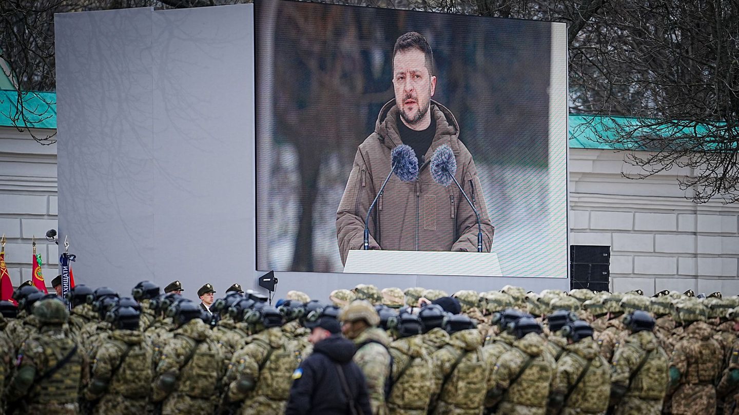 "Freie Wirtschaftszone"?: Selenskyj gibt Einblicke in den Stand der Verhandlungen. (Archivbild) Foto: Kay Nietfeld/dpa