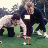 Boris Blank und Dieter Meier von Yello auf dem Golfplatz