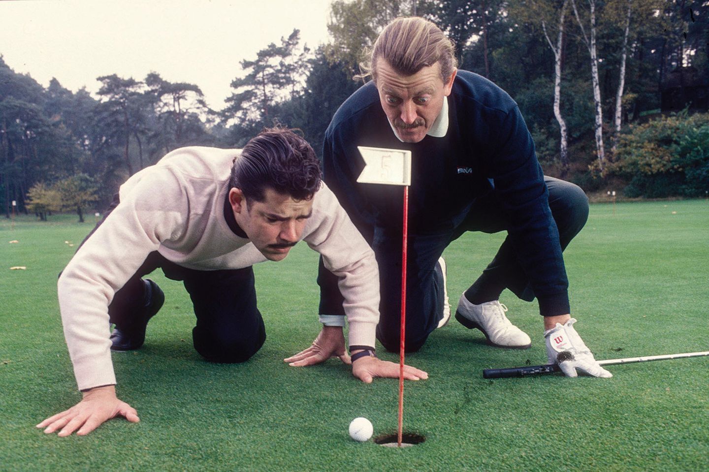 Boris Blank und Dieter Meier von Yello auf dem Golfplatz
