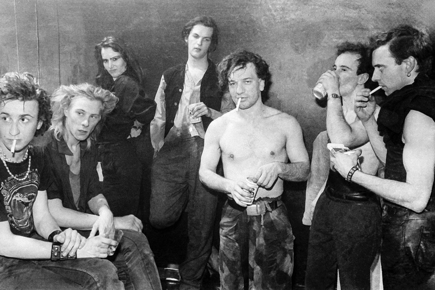 Die Band von Mona Mur in einer Konzertpause