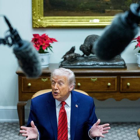 Donald Trump im Roosevelt Room des Weißen Hauses