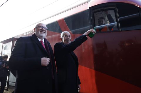 Die Koralmbahn liegt auf einer Verkehrsachse zwischen Ostsee und Adria. Foto: Erwin Scheriau/APA/dpa
