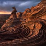 Erodierter Sandstein im Naturmonument der Vermilion Cliffs