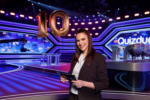 Esther Sedlaczek moderiert die Quizshow "Quizduell-Olymp".