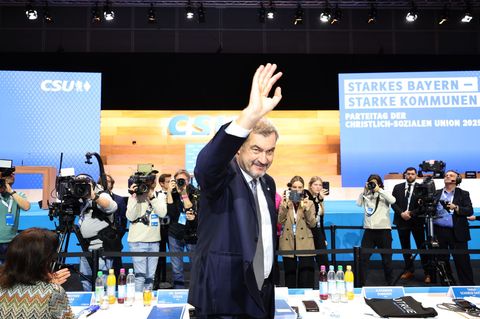 Markus Söder sieht die CSU voll auf Kurs. Foto: Karl-Josef Hildenbrand/dpa