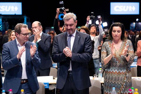 Mit seinem Prozent-Ergebnis dürfte Markus Söder nicht zufrieden sein. Foto: Sven Hoppe/dpa
