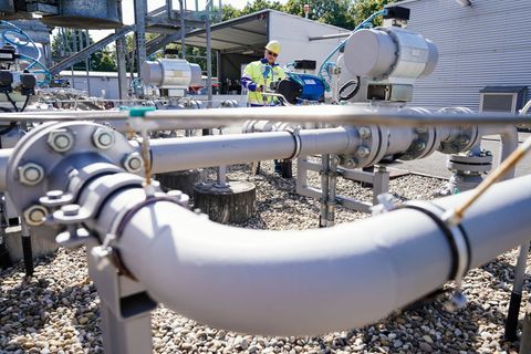 Der Speicher Frankenthal umfasst zwei "Speicherhorizonte" in 700 Meter und 1.000 Meter Tiefe. (Archivbild) Foto: Uwe Anspach/dpa
