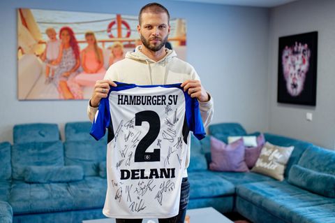 Dennis Diekmeier und seine Frau Dana sprechen über die schwere Krebserkrankung von Tochter Delani. Foto: Uwe Anspach/dpa