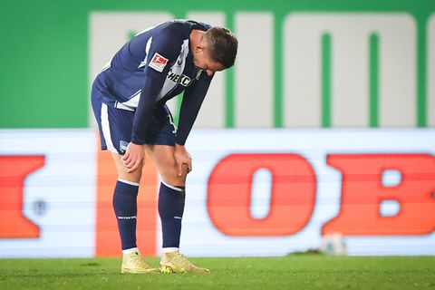 Die Enttäuschung bei der Hertha ist groß nach dem Remis in Fürth. Foto: Daniel Karmann/dpa
