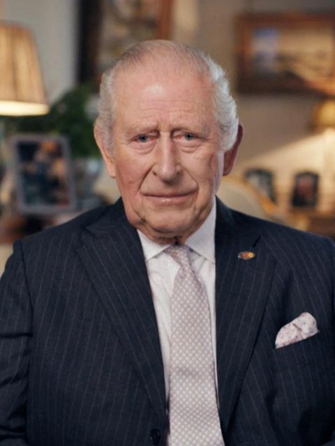 König Charles im Wohnzimmer