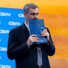 Was bedeuten die 83,6 Prozent für Markus Söder und die CSU? Foto: Sven Hoppe/dpa