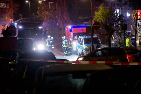 Blick auf die Einsatzstelle in Bergkamen