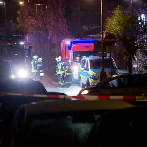 Blick auf die Einsatzstelle in Bergkamen