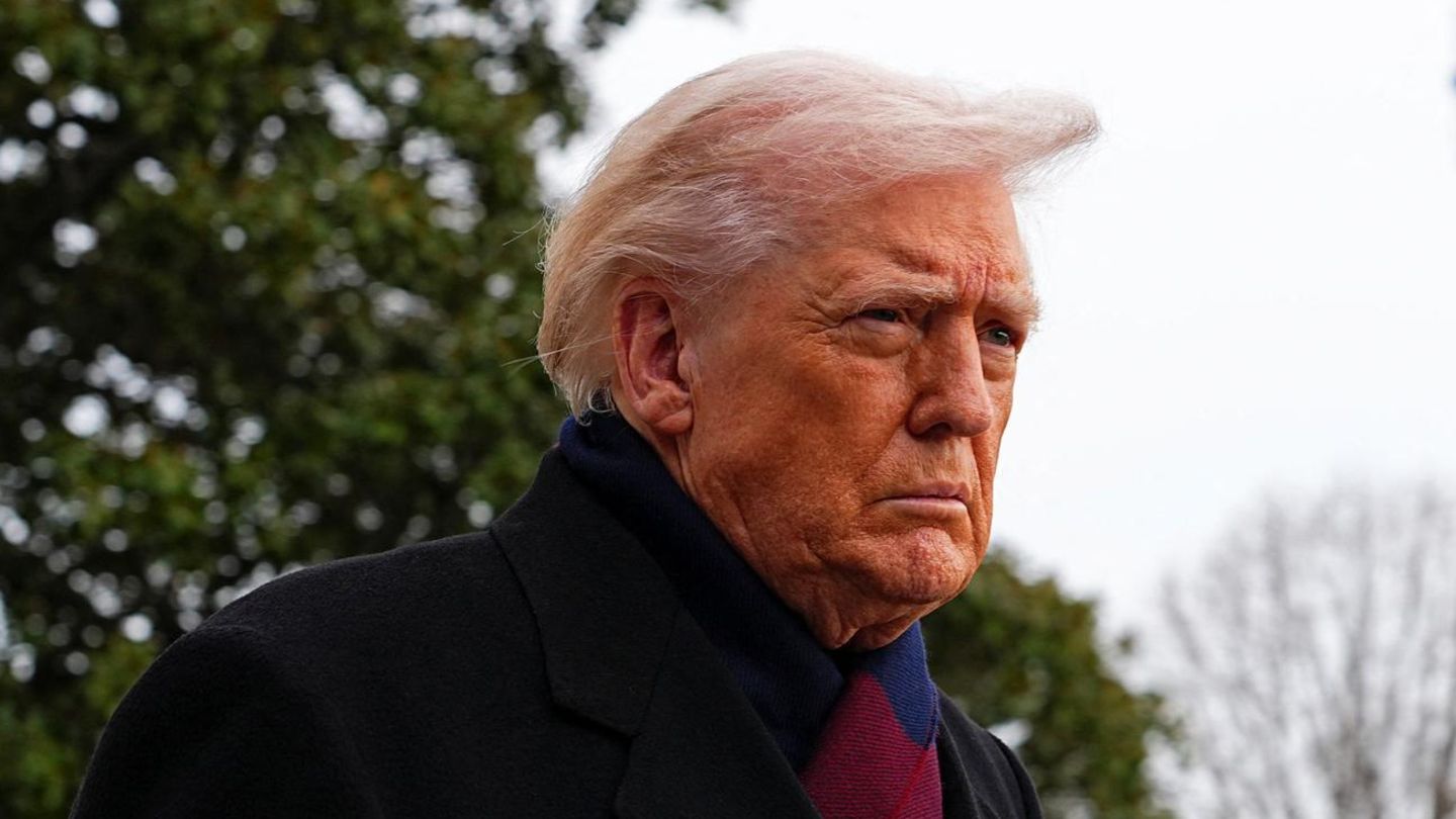 US-Präsident Donald Trump vor dem Weißen Haus in Washington D.C.