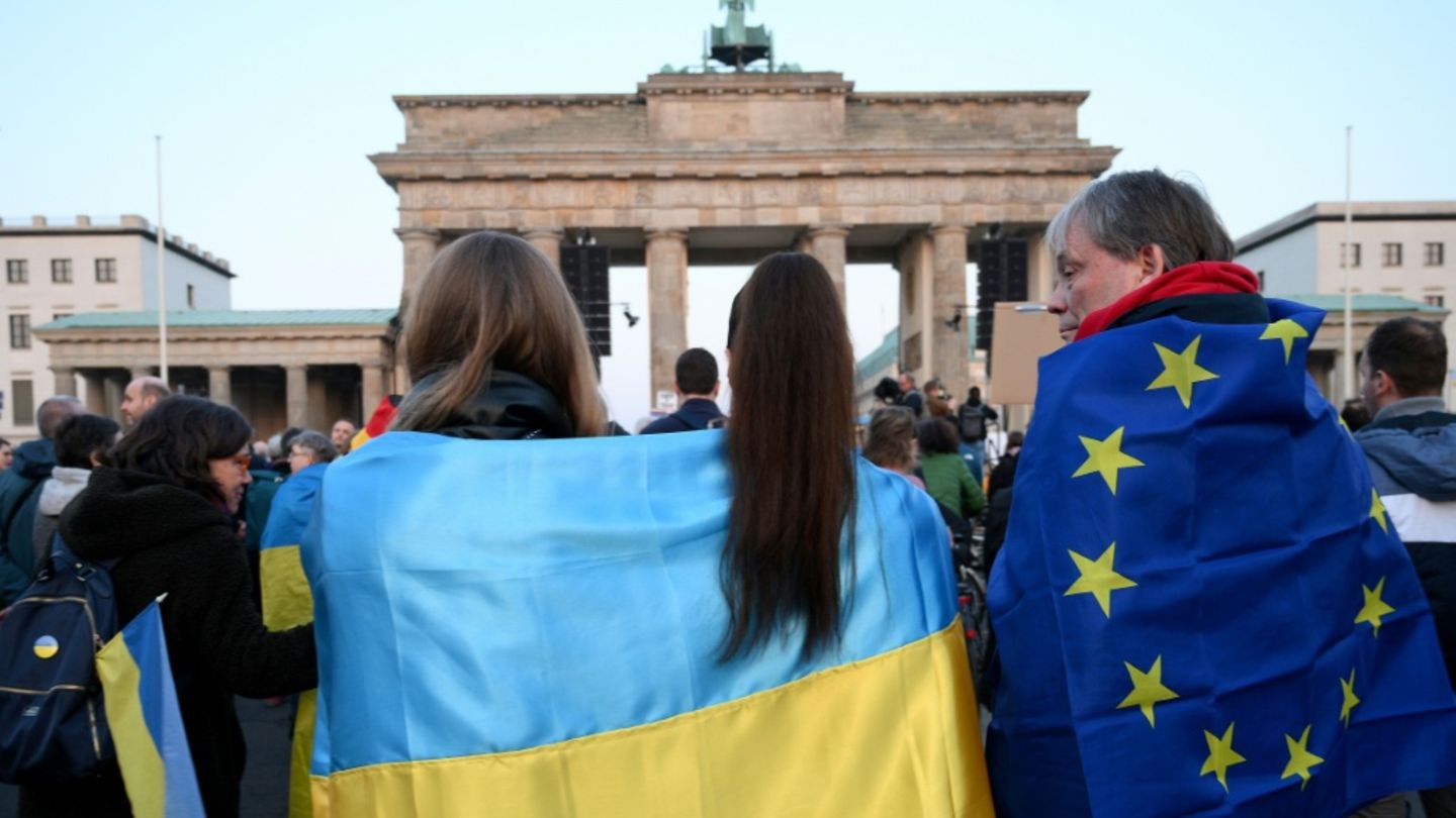 Pro-Ukraine-Demo im März 2025