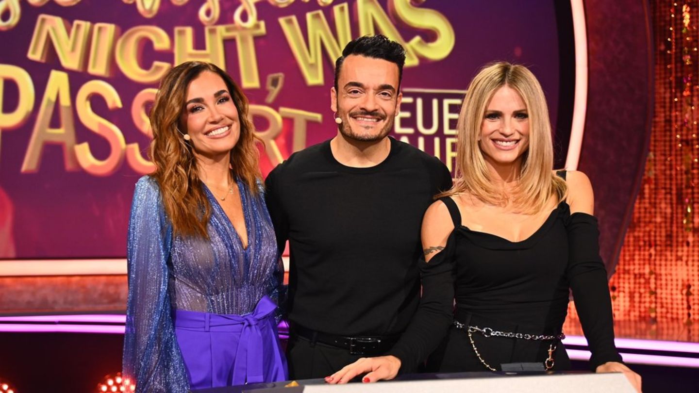 Jana Ina Zarella (li.), Ehemann Giovanni und Michelle Hunziker beerbten die Originalbesetzung bei "Denn sie wissen nicht, was