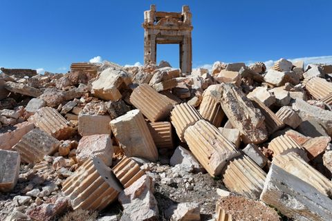 Zerstörungen durch den IS in Palmyra