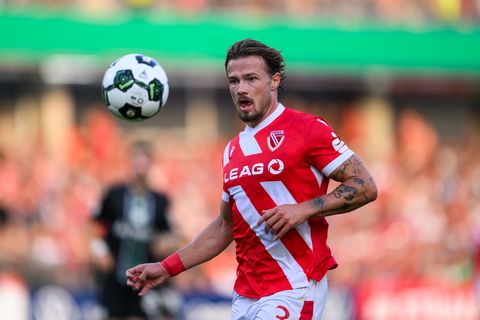 Henry Rorig gelang in Unterzahl der Treffer für Energie Cottbus (Archivbild) Foto: Robert Michael/dpa