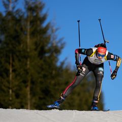 Vanessa Voigt fiel im Jagdrennen zurück. Foto: Matthias Schrader/AP/dpa