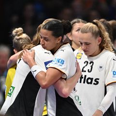 Deutsche Handballerinnen nach der Final-Niederlage
