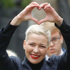 Die prominente belarussische Oppositionspolitikerin Maria Kolesnikowa ist nach jahrelanger Haft wieder in Freiheit. (Archivbild)