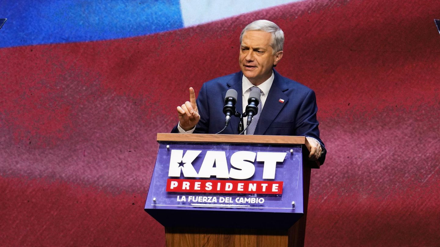 José Antonio Kast, neuer Präsident von Chile, hält nach der Stichwahl seine Siegesrede