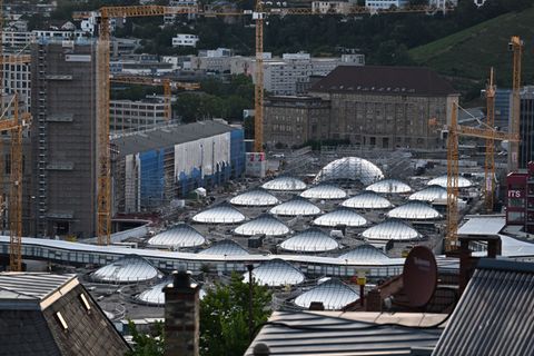 Bleibt wohl noch länger eine Baustelle: Der Stuttgart 21-Tiefbahnhof in der Stuttgarter Innenstadt. (Archivbild) Foto: Bernd Wei