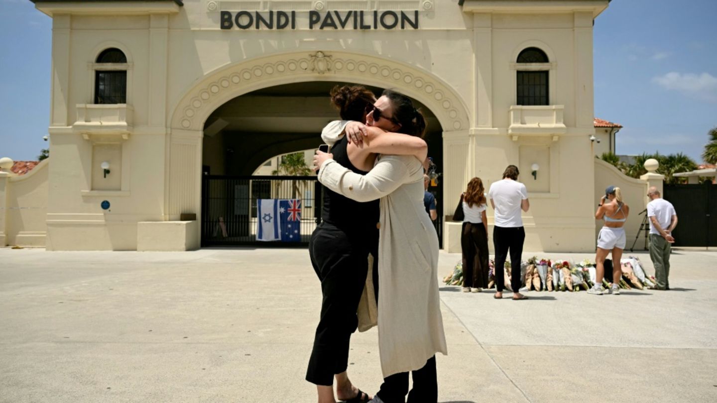 Trauernde am Bondi Beach in Sydney