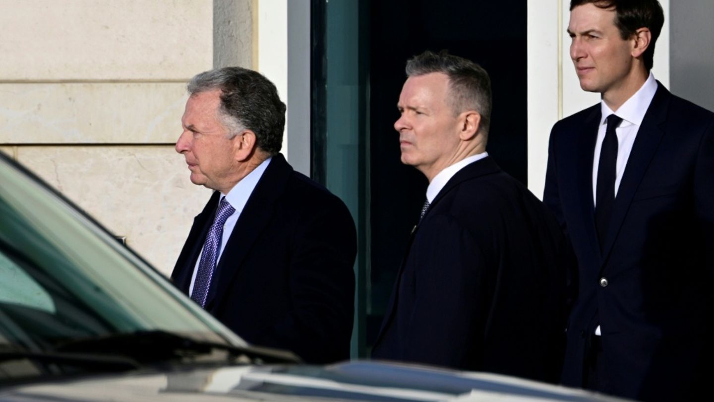 US-Gesandte Witkoff (l.) und Kushner (r.) in Berlin