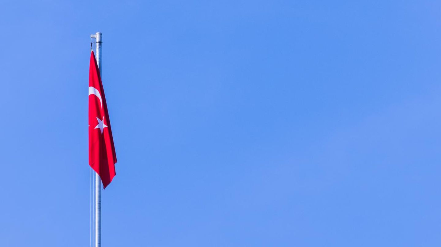 Die Flagge der Türkei