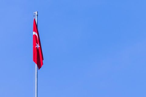 Die Flagge der Türkei